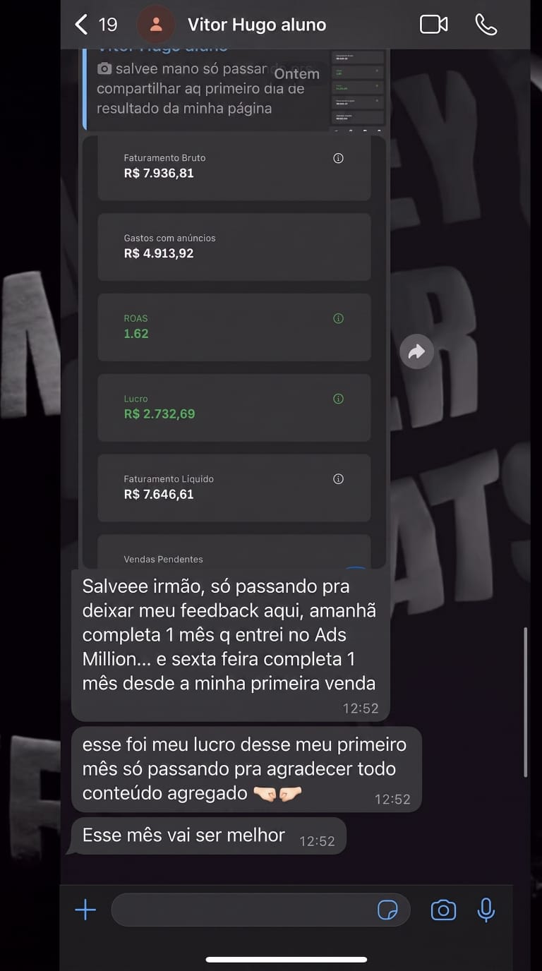Depoimento de Vitor Hugo